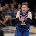 Minnesota Lynx guard Lindsay Whalen (13) reacted towards the Connecticut Sun bench after a missed three point shot attempt in the first quarter.