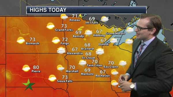 Morning forecast: Cooler and breezy