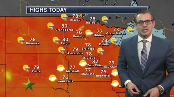 Evening forecast: Low of 63 and cloudy; another nice weekend day ahead