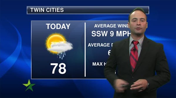 Morning forecast: Showers, T-Storms, high in the 70s