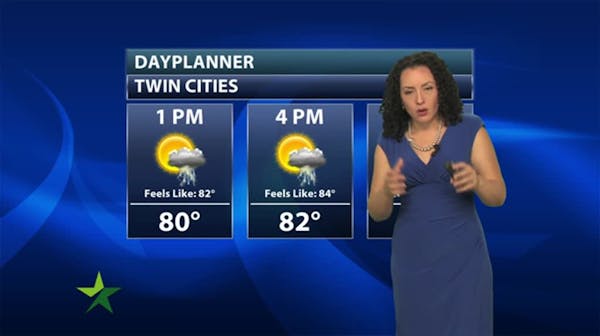 Afternoon forecast: Mostly cloudy, high of 85