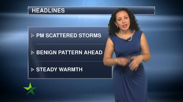 Afternoon forecast: Scattered storms, high 81