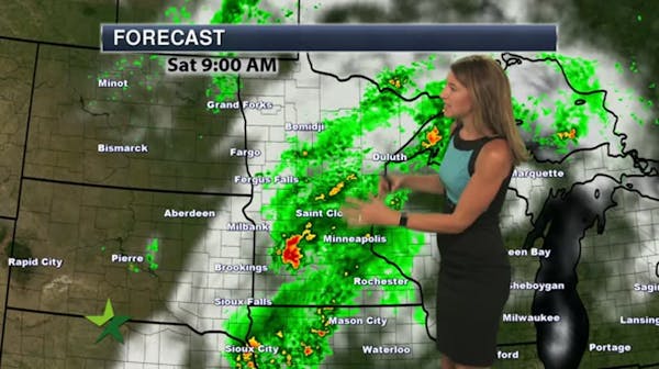Morning forecast: More rain and storms, high 81