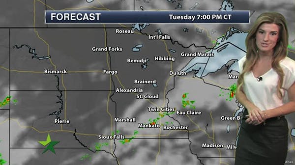 Evening forecast: Low of 68, humid with early storm possible