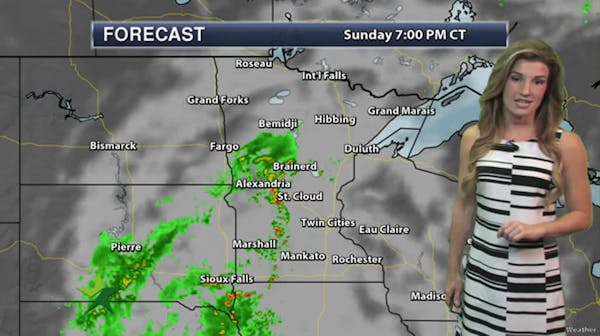 Evening forecast:Cold front brings in some rain