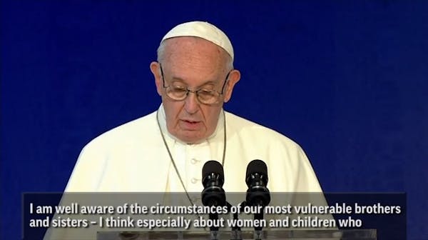 Pope shares outrage at 'repugnant crimes'