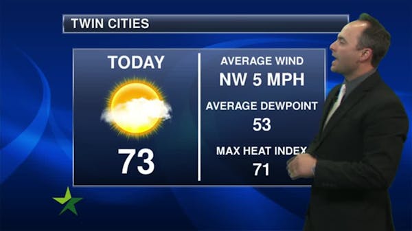 Morning forecast: Cool start, warming up to 73, partly sunny