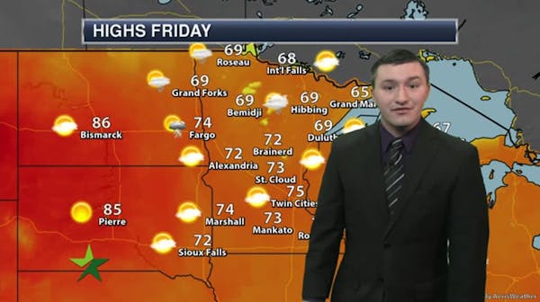 Afternoon forecast: Sunny and beautiful, high 75
