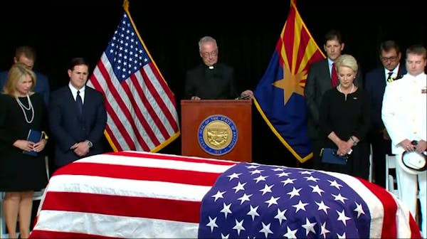 Sen. John McCain lies in state at Arizona Capitol
