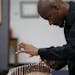 Jarrelle Barton practiced the guzheng, or Chinese zither, at the Anderson Center near Red Wing. He was 13 when he discovered the instrument from a CD 