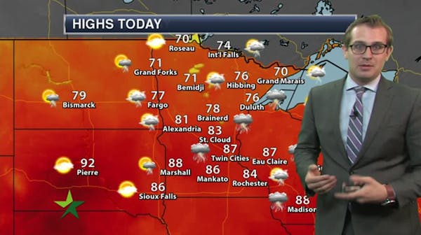 Forecast: Another unsettled day with possible storms later