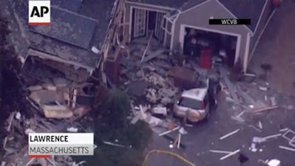 Mass. explosion topples chimney, kills teen