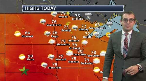 Evening forecast: Low of 67; humid with possibly strong storms