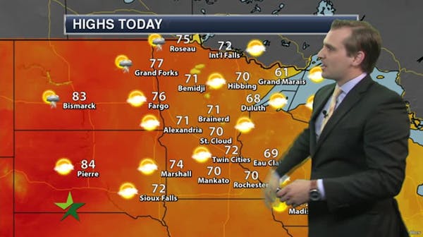 Evening forecast: Summery and pleasant