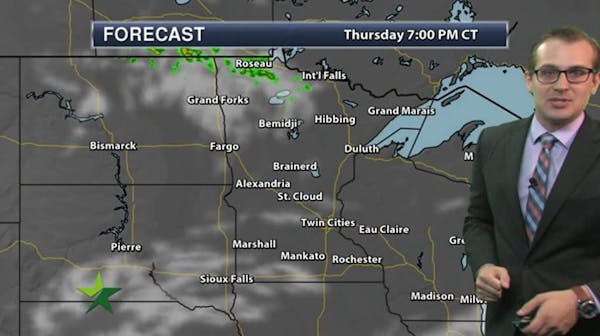 Evening forecast: Low of 54 and mostly clear; beautiful Friday ahead