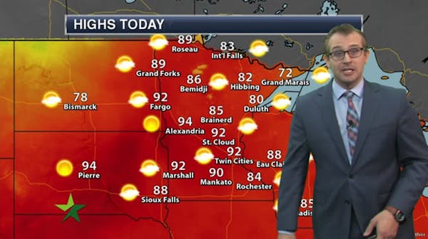 Afternoon forecast: Hot and humid again