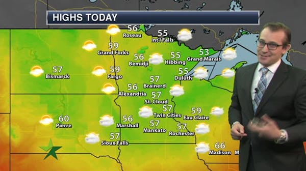 Evening forecast: Low of 44; cold start to fall