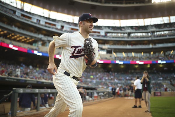 Twins first baseman Joe Mauer trotted onto the field for the start of Wednesday night's game against the Yankees.