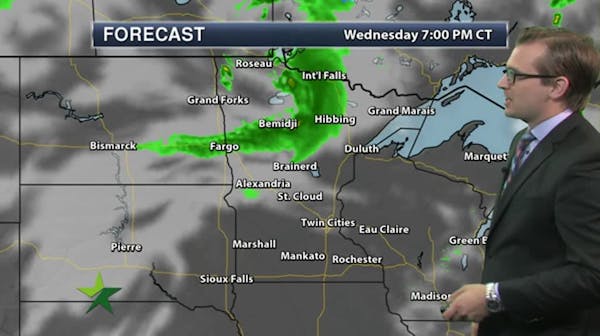 Evening forecast: Low of 52; more clouds roll in