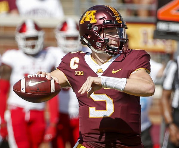True freshman quarterback Zack Annexstad is one of the reasons for the Gophers’ greater optimism for 2018.