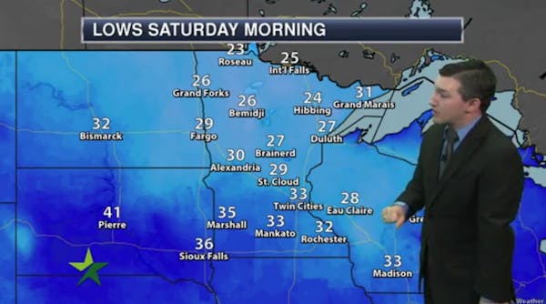Afternoon forecast: Breezy and cooler with sun, around 55