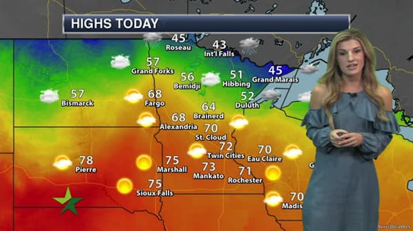Morning forecast: Partly sunny, high in low 70s