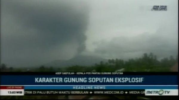 Volcano follows earthquake on Indonesian island