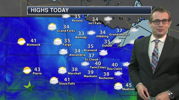 Evening forecast: Low of 27; freeze finally arrives