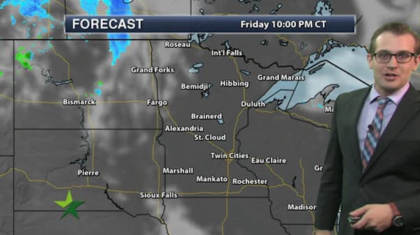 Evening forecast: Low of 35; partly cloudy but freeze possible in spots