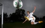 St. Louis Park's Zinedine Kroeten was photographed Friday at a "Joy of the People" soccer field in St. Paul.