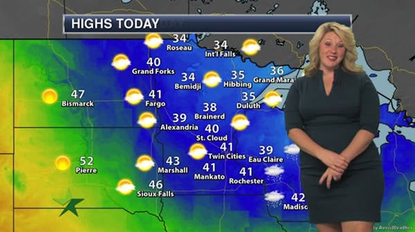 Morning forecast: Windy, much cooler