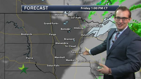 Evening forecast: Mostly clear, breezy, chance of showers