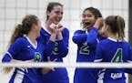 Eagan sophomore Kennedi Orr (2) is one of the state’s top volleyball players. Older sister Brie was a three-time All-Metro selection at Eagan before
