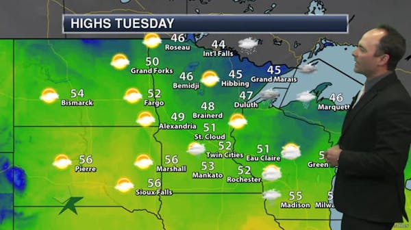 Morning forecast: Early showers, then sunny