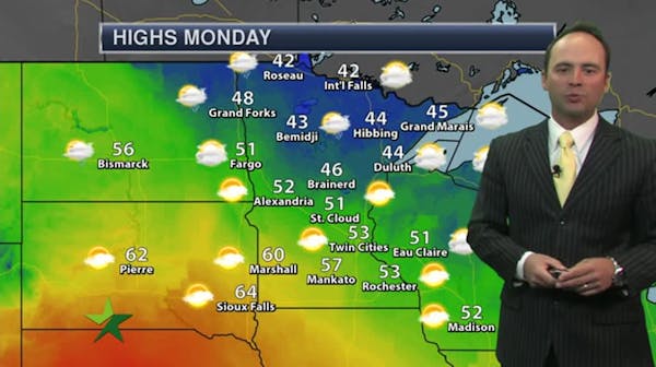 Morning forecast: Partly cloudy, high of 54
