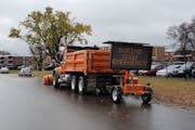 Brooklyn Park officials are parking a snow plow around town to spread the word about the city’s new winter parking rules.