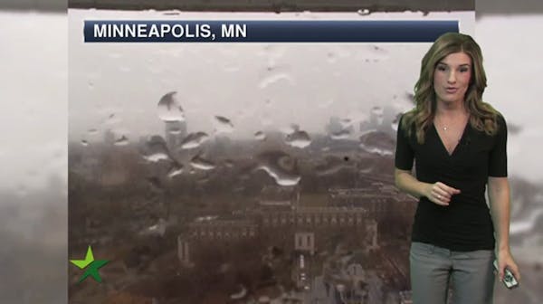 Afternoon forecast: Rain tapers, high of 41