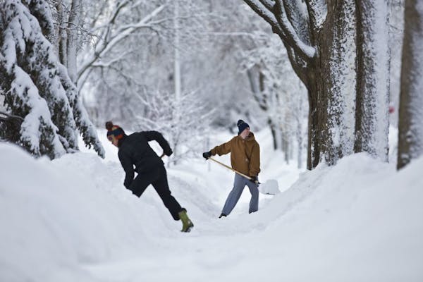 Minneapolis city crews already plow some sidewalks, but property owners do most of them. The city requires owners of single-family homes or duplexes t