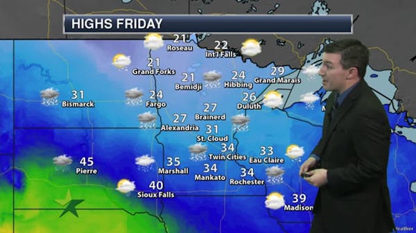 Morning forecast: Flurries by late afternoon, high of 33