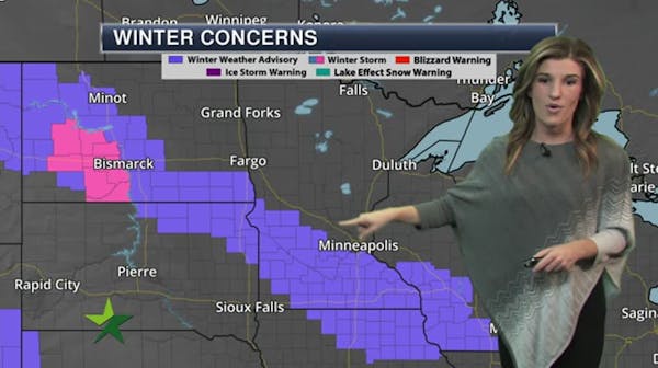 Evening forecast: Low of 18 with up to 2 inches of snow possible