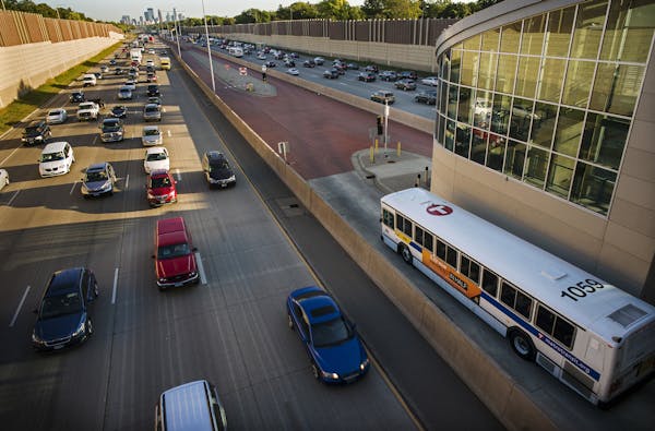 The transit station at 46th Street and Interstate 35W in Minneapolis will be part of the Orange Line, a bus-rapid transit project that won federal gra