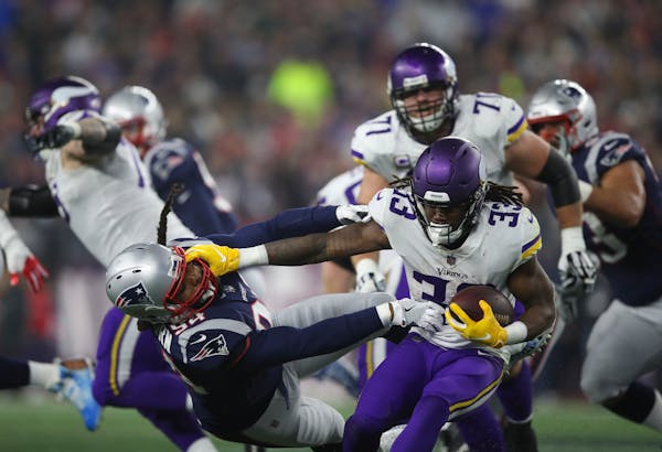 Vikings running back Dalvin Cook carried only nine times Sunday, a sign of a lack of balance with the offense.