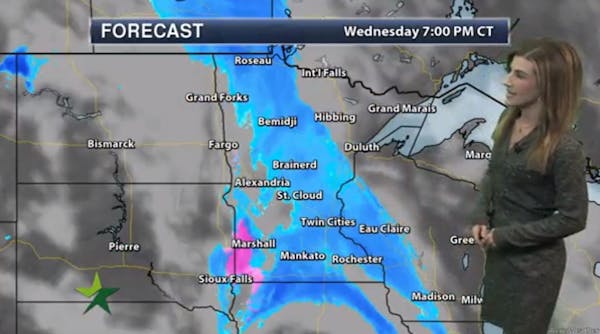 Afternoon forecast: Snow, about an inch; high 28