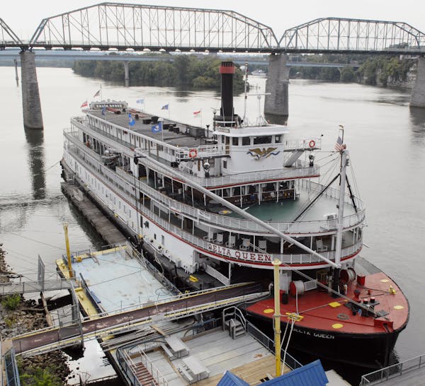 The Delta Queen riverboat moored in Chattanooga, Tenn., in 2013.