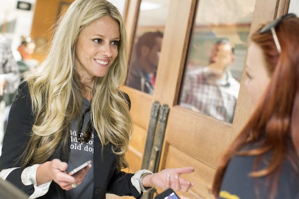 Nicole Curtis, star of the HGTV show “Rehab Addict,” waited in the hallway for her turn to speak before the Minneapolis City Council April 25, 201