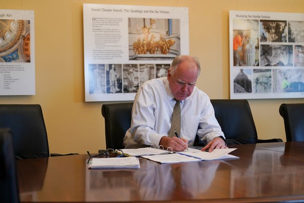 Gov.-elect Tim Walz, shown last week, declined an invitation to join a bipartisan group of new governors in a meeting with President Donald Trump on T