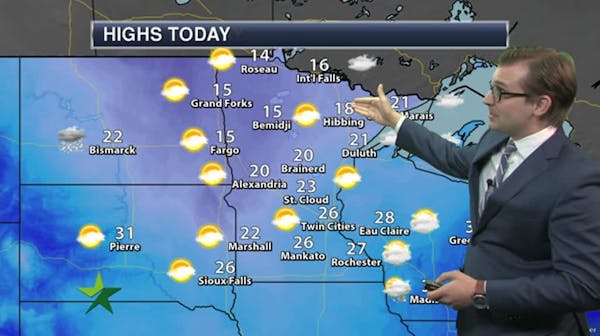 Evening forecast: More single-digit cold; chance of snow Monday