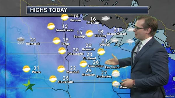 Afternoon forecast: Partly cloudy, high of 27