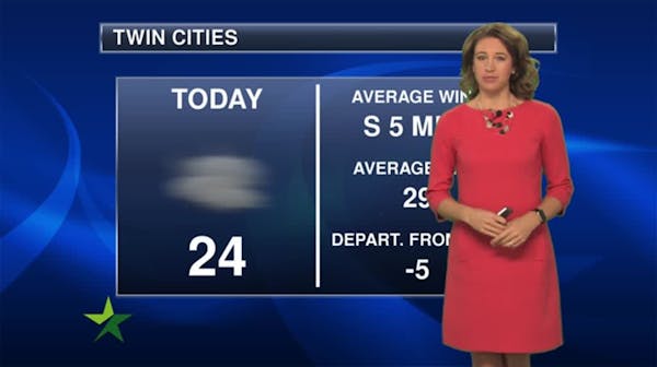 Morning forecast: Fog and clouds, high 24