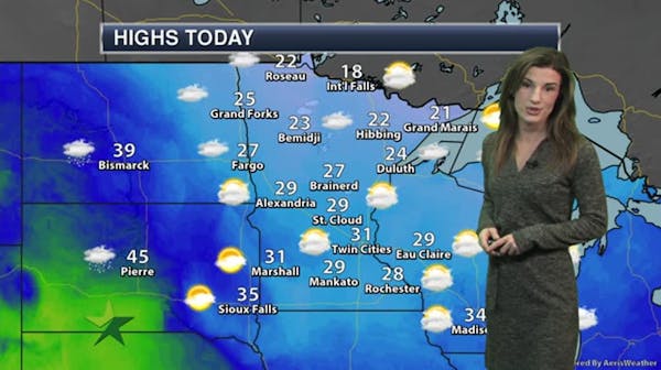 Afternoon forecast: Mostly cloudy, high 31